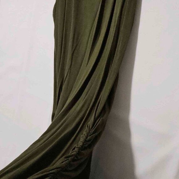 Venus - Olive Green Sleeveless Dress - Picture 3 of 4